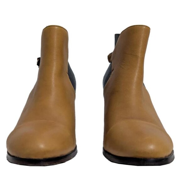 Samantha Pleet Wolverine x Anthropologie Two Tone/Colorblock Leather Boots - Picture 4 of 10